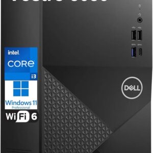 Dell Vostro 3030 MT, Intel Core i3 14100, 8GB DDR5 4800, 512GB M.2 PCIe NVMe SSD, Ubuntu, No ODD, Wired Keyboard and Mouse, Black