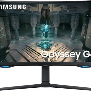 Samsung Odyssey G6 32-Inch Curved QHD 240Hz 1ms Smart Gaming Monitor With Speakers, HDMI 2.1,Display Port-LS32BG650EMXUE